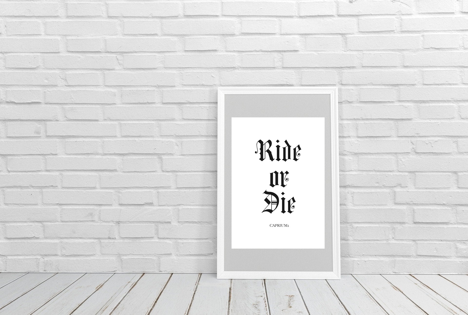 Ride or Die Poster XL - Poster Din A2 (hoch) - CAPRIUM